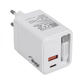 AKYGA AK-CH-30 USB-A Töltő + 2x USB-C PD 5-20V / max. 3.25A 65W Quick Charge 3.0 AK-CH-30 small