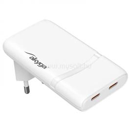 AKYGA AK-CH-32 USB Töltő 2x USB-C PD 5-20V / max. 3.25A 65W Quick Charge 4+ GaN AK-CH-32 small