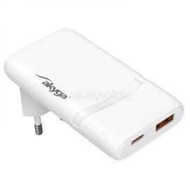 AKYGA AkygaAK-CH-31 Töltő USB-A + USB-C PD 5-20V / max. 3.25A 65W Quick Charge 4+ GaN AK-CH-31 small