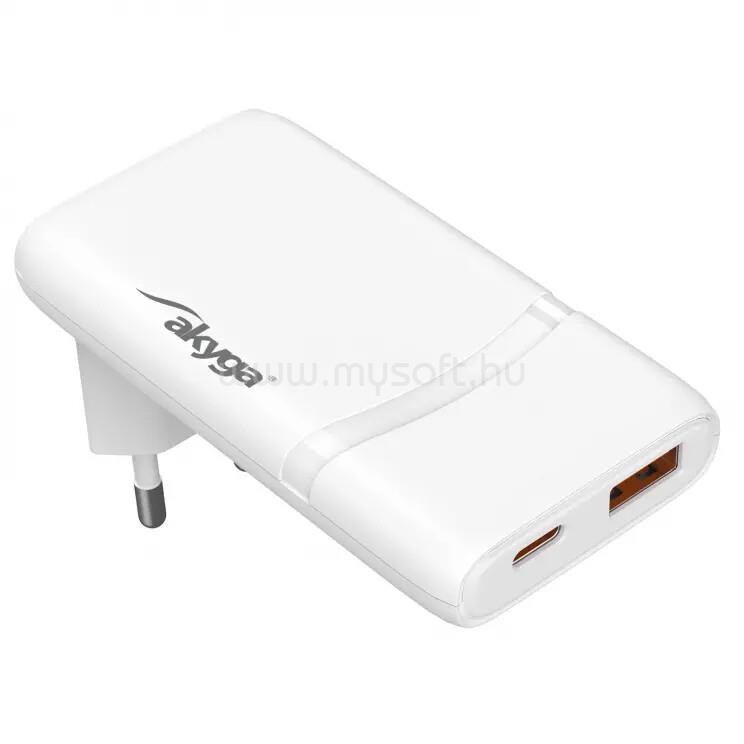 AKYGA AkygaAK-CH-31 Töltő USB-A + USB-C PD 5-20V / max. 3.25A 65W Quick Charge 4+ GaN