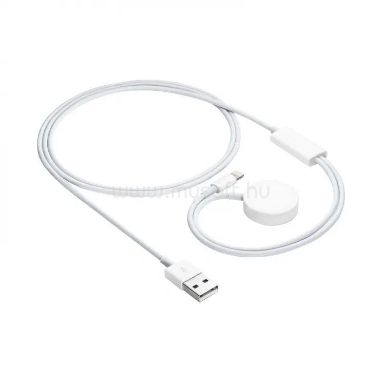 AKYGA Apple Watch Ultra 2 / Watch Series 9 töltőkábel fehér (AK-SW-43)