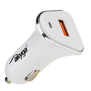 AKYGA CHG AK-CH-07 USB-A 5-12V / max. 3A 18W Quick Charge 3.0 autós töltő