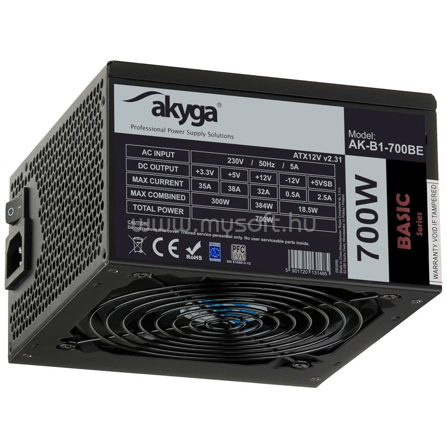 AKYGA tápegység AK-B1-700BE 700W BLACK EDITION