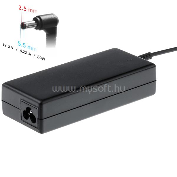 AKYGA Tápegység AK-ND-72 19V / 4.22A 80W 5.5 x 2.5 mm