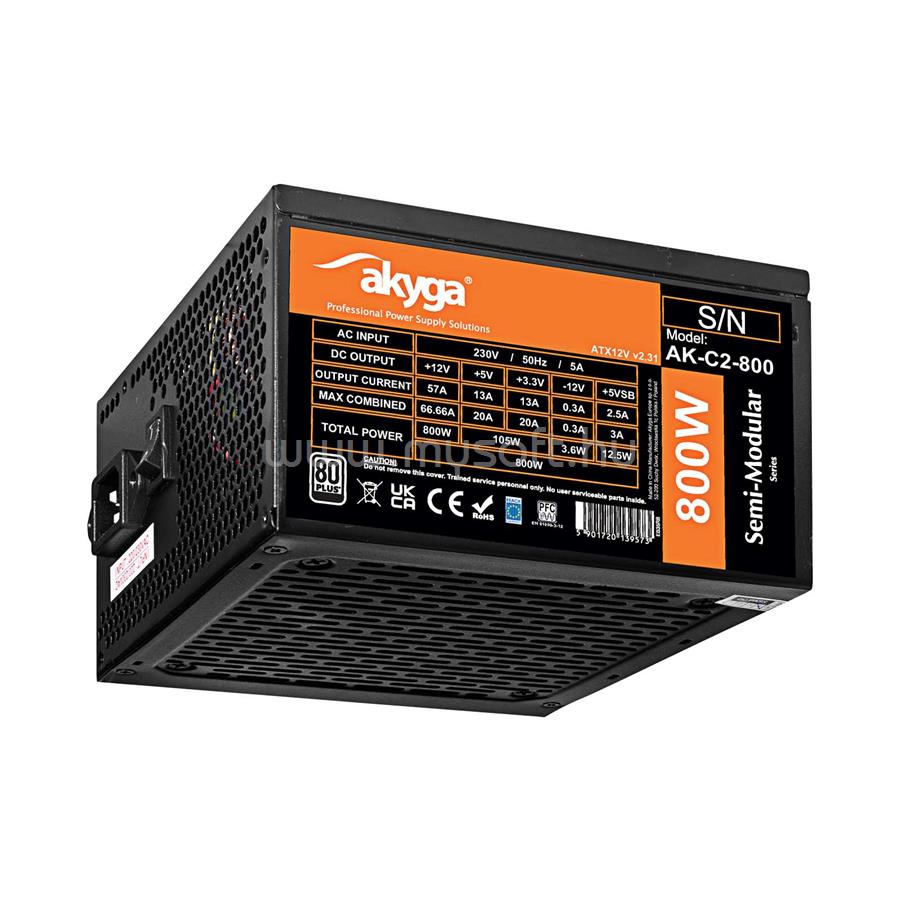 AKYGA tápegység Classic 800W moduláris