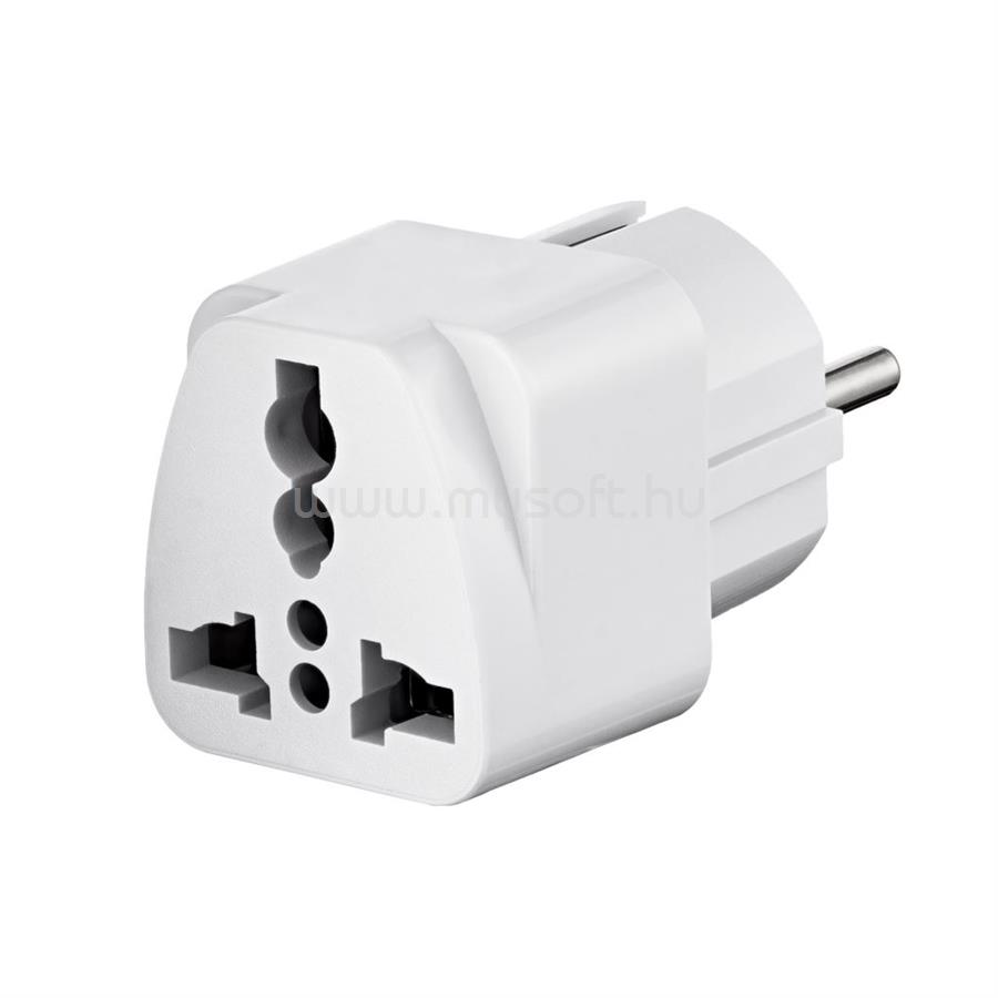 AKYGA US/AU/UK - EU utazó adapter fehér (AK-AD-43)