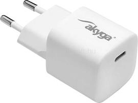 AKYGA USB-s töltőkészülék 25 W Beltér Kimeneti áram (max.) 3 A 1x USB-C Kimenetek száma: 1 x (AK-CH-22) AK-CH-22 small