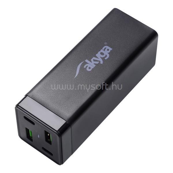 AKYGA USB Töltő AK-CH-17 2x USB-A + 2x USB-C PD 5-20 V / max 3.25A 65W