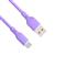 AKYGA USB type C / USB A  Szilikon kábel 1m Lila (AK-USB-65) AK-USB-65 small