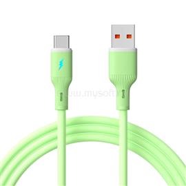 AKYGA USB type C / USB A kábel szilikon 1m zöld (AK-USB-64) AK-USB-64 small