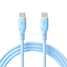 AKYGA USB type C / USB type C 60W Szilikon kábel 1m kék (AK-USB-68) AK-USB-68 small