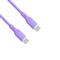 AKYGA USB type C / USB type C 60W Szilikon kábel 1m lila (AK-USB-70) AK-USB-70 small