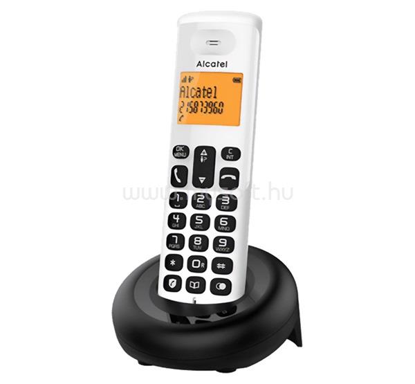 ALCATEL E160 telefon készülék vezeték nélküli, DECT, FEHÉR
