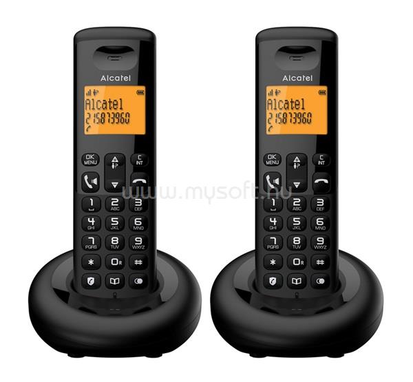 ALCATEL E260 DUO telefon készülék vezeték nélküli, DECT, FEKETE