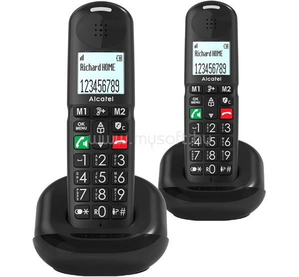 ALCATEL ALCATEL XL685 DUO telefon készülék vezeték nélküli, DECT, FEKETE