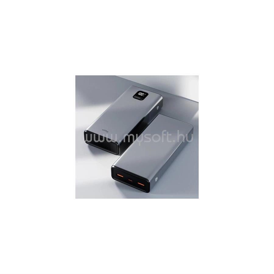 ALLITY APB-100 20000 mAh, QC 22.5W powerbank, szürke