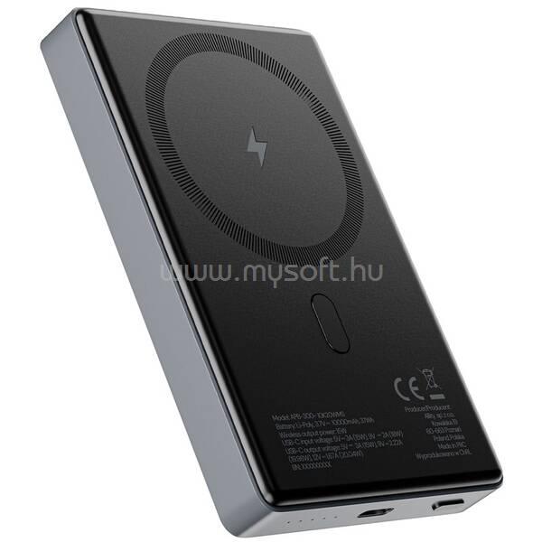 ALLITY APB-300 PD QC 10000mAh mágneses powerbank (szürke)