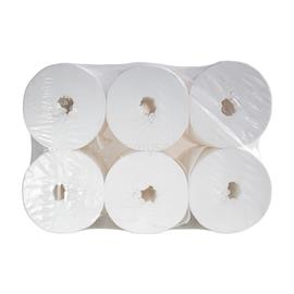 ALPHA Toalettpapír 2 rétegű közületi átmérő: 19 cm 100 % cellulóz laponkénti belső adagolású 12 tekercs/karton hófehér ALPHA_43271 small