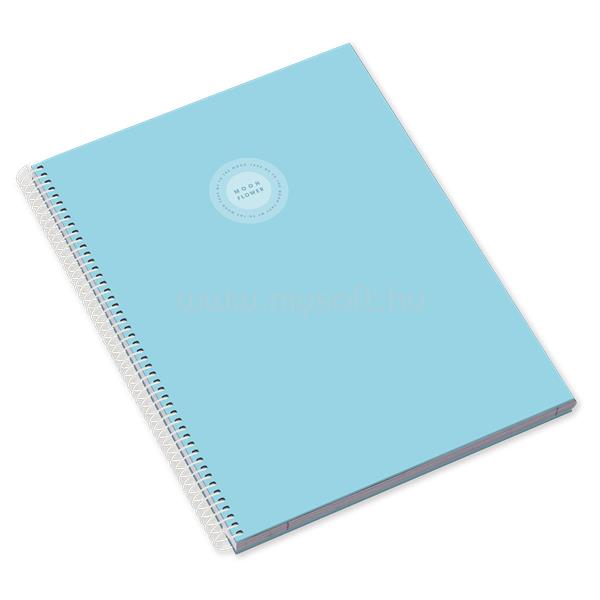 AMBAR Moonflower Campus Pastel A5 80 lap kockás spirálfüzet