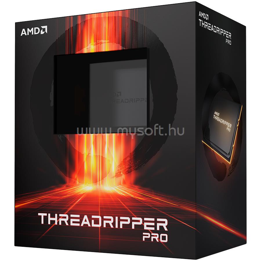 AMD Ryzen Threadripper PRO 5965WX  (24 Cores, 128MB Cache, 3.8 up to 4.5GHz, sWRX8) Dobozos, hűtés nélkül, nincs VGA