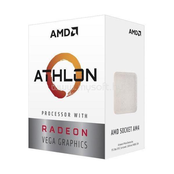 AMD AMD Athlon 3000G (2 Cores, 4MB Cache, 3.5 GHz, AM4) Dobozos, hűtés nélkül
