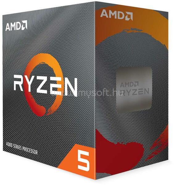 AMD Ryzen 5 4600G (6 Cores, 8MB Cache, 3.7 up to 4.2GHz, AM4) Dobozos, hűtés nélkül