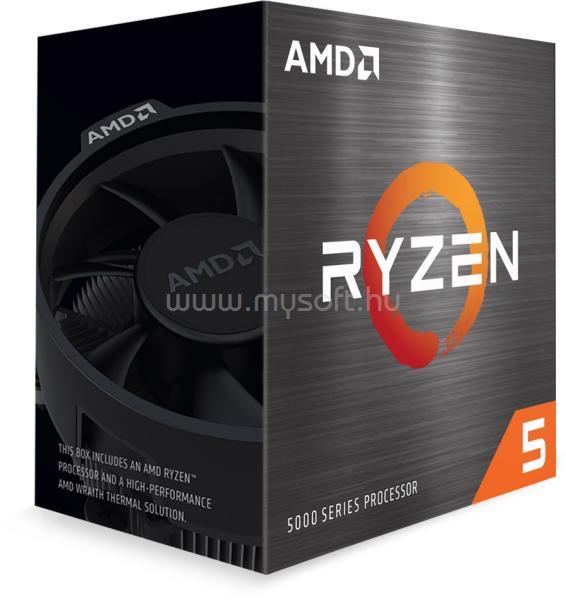 AMD Ryzen 5 5600X (6 Cores, 32MB Cache, 3.7 up to 4.6 GHz, AM4) Dobozos, hűtéssel, nincs VGA