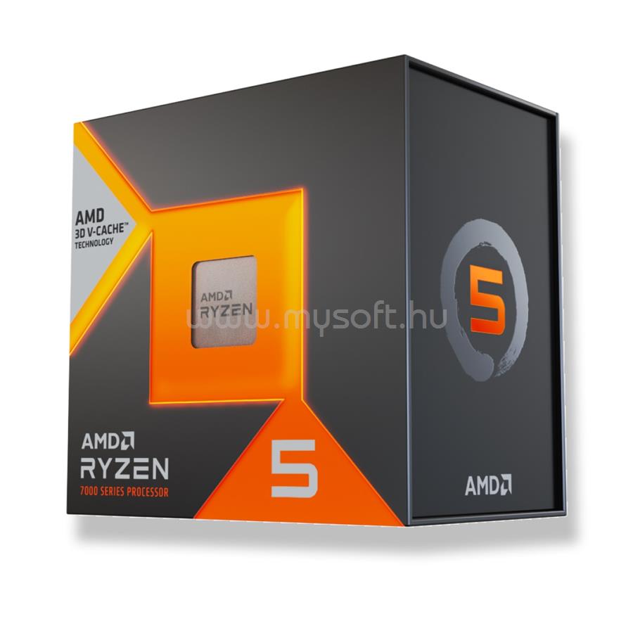 AMD RYZEN 5 7600X3D (6 Cores, 96MB Cache, 4.1 up to 4.7GHz, AM5) Dobozos, hűtés nélkül