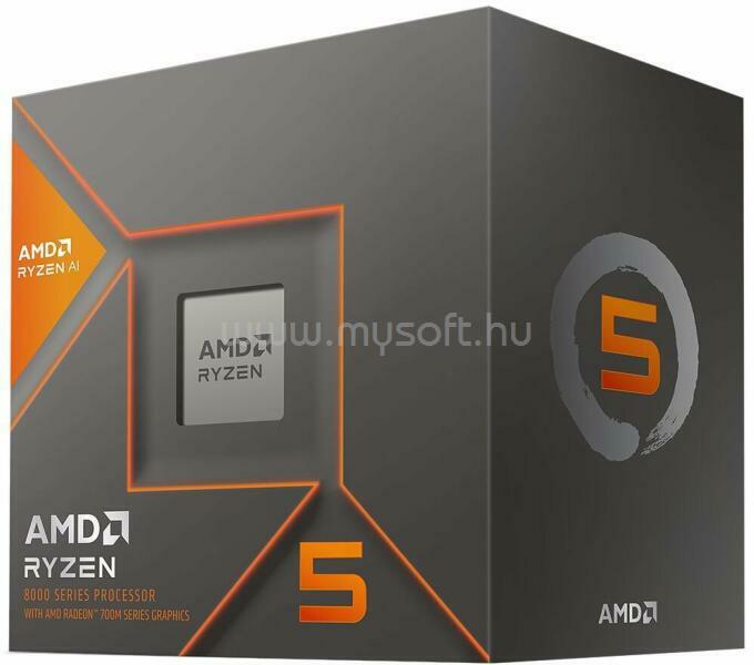 AMD Ryzen 5 8500G (6 Cores, 16MB Cache, 3.5 up to 5.0GHz, AM5) Dobozos, hűtés nélkül