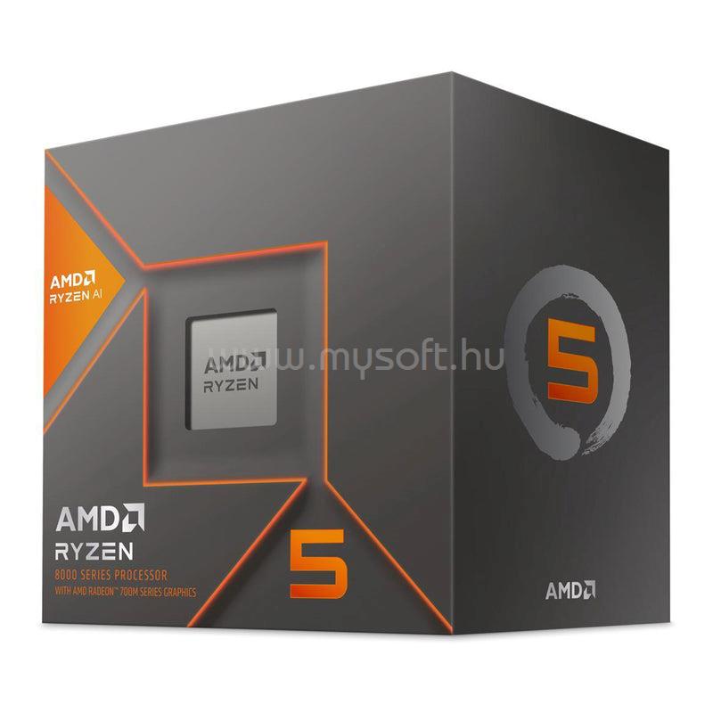 AMD RYZEN 5 8600G (6 Cores, 16MB Cache, 4.3 up to 5.0GHz, AM5) Dobozos, hűtés nélkül