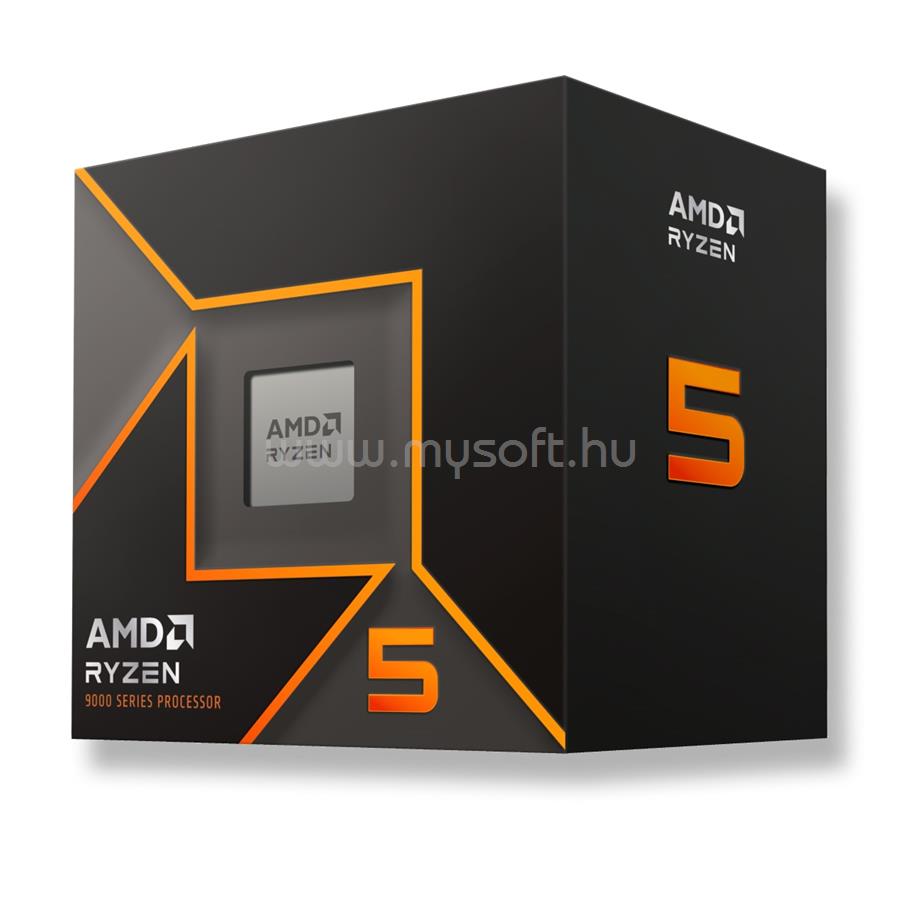 AMD RYZEN 5 9600 (6 Cores, 32MB Cache, 3.8 up to 5.2GHz, AM5) Dobozos, hűtéssel