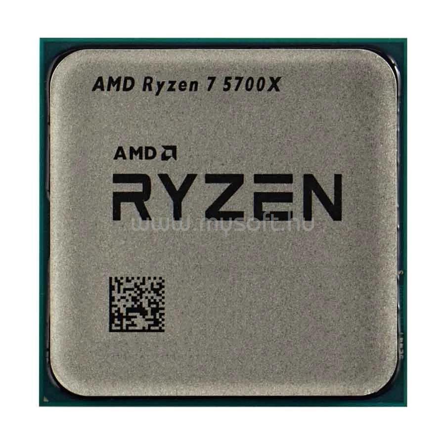 AMD RYZEN 7 5700X (8 Cores, 32MB Cache, 3.4 up to 4.6GHz, AM4) OEM, hűtés nélkül, nincs VGA