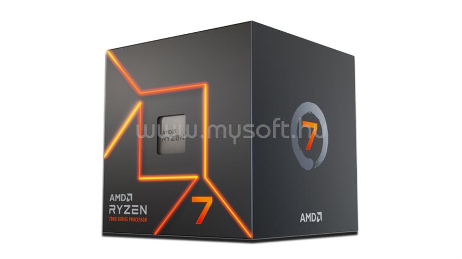 AMD RYZEN 7 7700 (8 Cores, 32MB Cache, 3.8 up to 5.3 GHz, AM5) Dobozos, hűtéssel