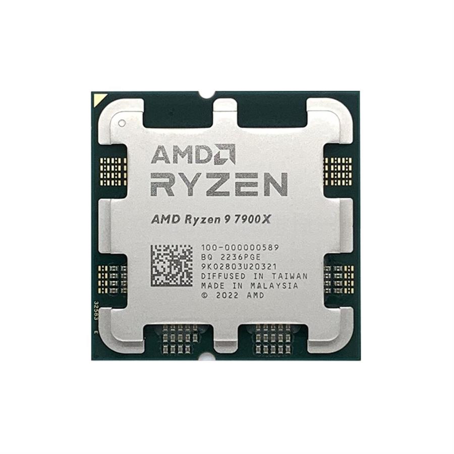 AMD Ryzen 9 7900X (12 Cores, 64MB Cache, 4.7 up to 5.6GHz, AM5) OEM, hűtés nélkül