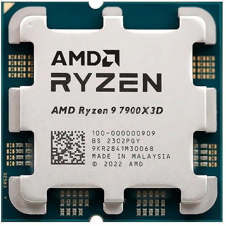 AMD Ryzen 9 7900X3D (12 Cores, 128MB Cache, 4.4 up to 5.6 GHz, AM5) OEM, hűtés nélkül