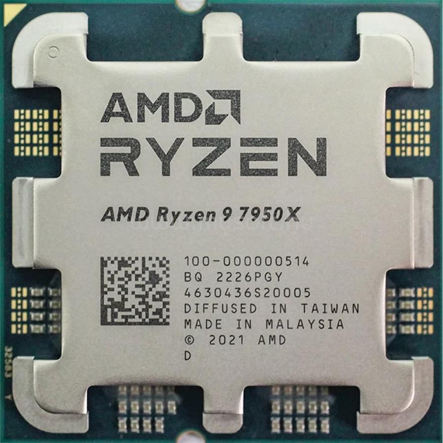 AMD Ryzen 9 7950X (16 Cores, 64MB Cache, 4.5 up to 5.7 GHz, AM5) OEM, hűtés nélkül