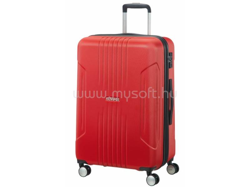 AMERICAN TOURISTER Tracklite kibővíthető TSA közepes méretű bőrönd 68 cm (lángvörös)