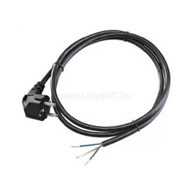 ANCO 0489 H05VV-F 10A 250V 3x1.0 mm2 3m fekete szerelhető MT flexo kábel dugvillával ANCO_0489 small