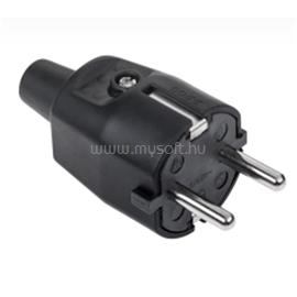 ANCO 321217 vezeték védővel 16A 250V IP44 fekete földelt gumirozott dugó ANCO_321217 small