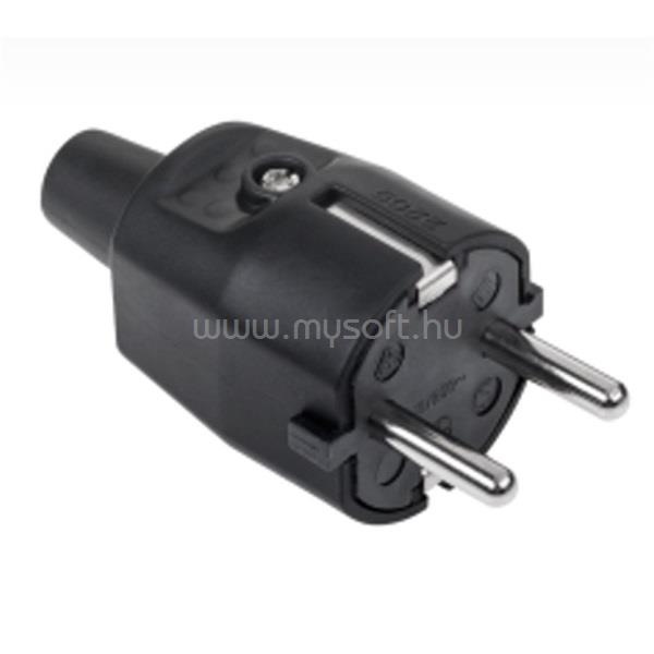 ANCO 321217 vezeték védővel 16A 250V IP44 fekete földelt gumirozott dugó