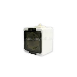 ANCO 321343 Junior átlátszó csapófedeles IP44 fehér földelt dugaszolóaljzat ANCO_321343 small