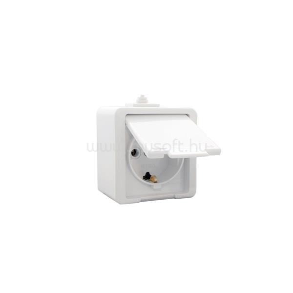 ANCO 321344 Junior fehér csapófedeles IP44 fehér földelt dugaszolóaljzat