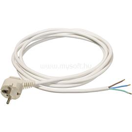 ANCO 321391 H05VV-F 10A 250V 3x1.0 mm2 3m fehér szerelhető MT flexo kábel dugvillával ANCO_321391 small
