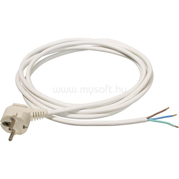 ANCO 321394 H05VV-F 16A 250V 3x1.5 mm2 3m fehér szerelhető MT flexo kábel dugvillával