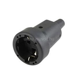 ANCO 321401 vezeték védővel 16A 250V IP20, fekete földelt gumirozott dugalj ANCO_321401 small