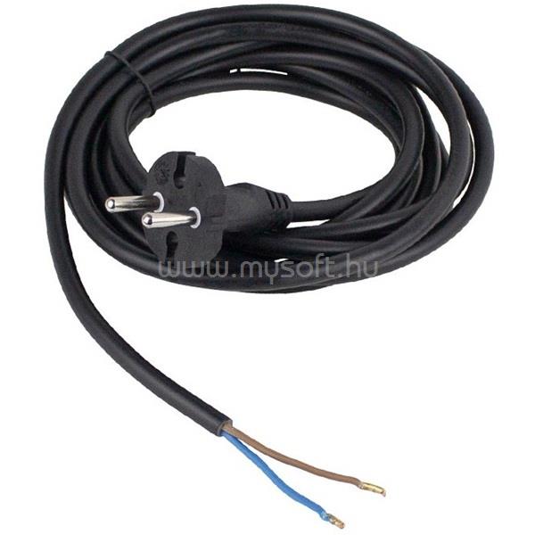 ANCO 321658 H05RR-F 16A 250V 2x1.5 mm2 3m fekete szerelhető gumi flexo kábel dugvillával