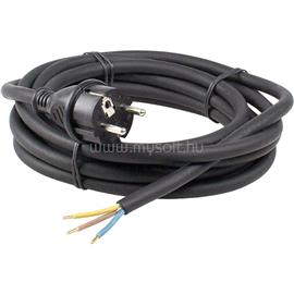 ANCO 321659 H05RR-F 10A 250V 3x1.0 mm2 3m fekete szerelhető vezeték gumi csatalkozóval ANCO_321659 small