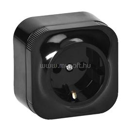 ANCO 7205B IP20 falon kívüli 1-es fekete földelt dugaszolóaljzat ANCO_7205B small