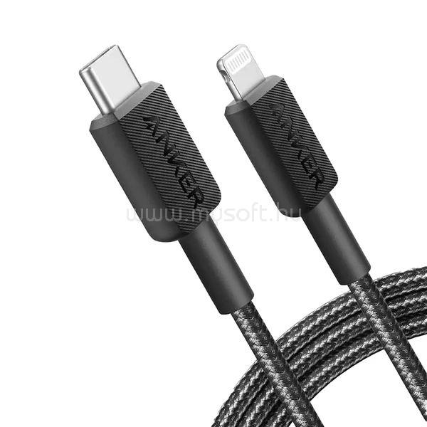 ANKER 322 USB-C - Lightning töltőkábel 1.8m fekete