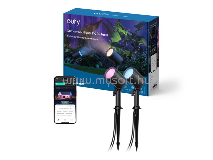 ANKER Anker, eufy Outdoor Spot Light, Black (2 pack)